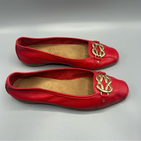 Aerosoles Big Bet Ballet Flat Red - Picture 7 of 7